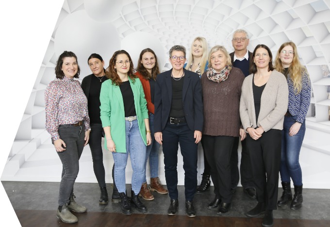Gruppenfoto: Team der Pflegeschule Rosenheim